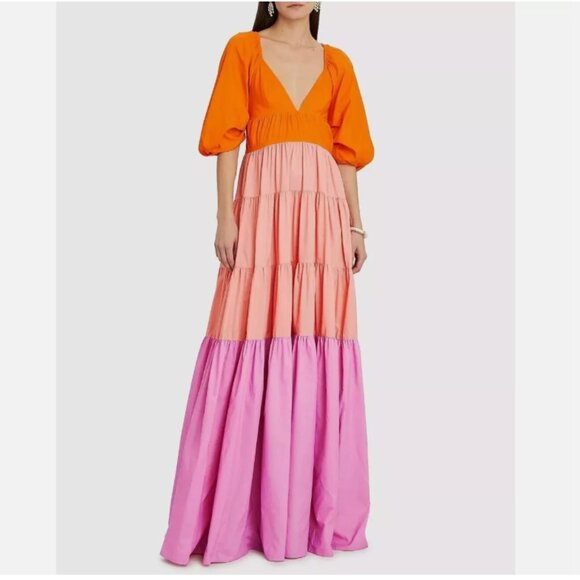 STAUD Colorblock Maxi Dress - Picture 5 of 9